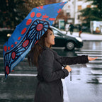 Personalized New Zealand Warriors Umbrella Aboriginal Pattern with Graffiti Style Design