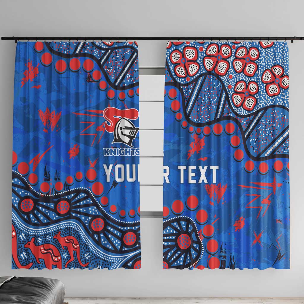 Personalized New Zealand Warriors Window Curtain Aboriginal Pattern with Graffiti Style Design