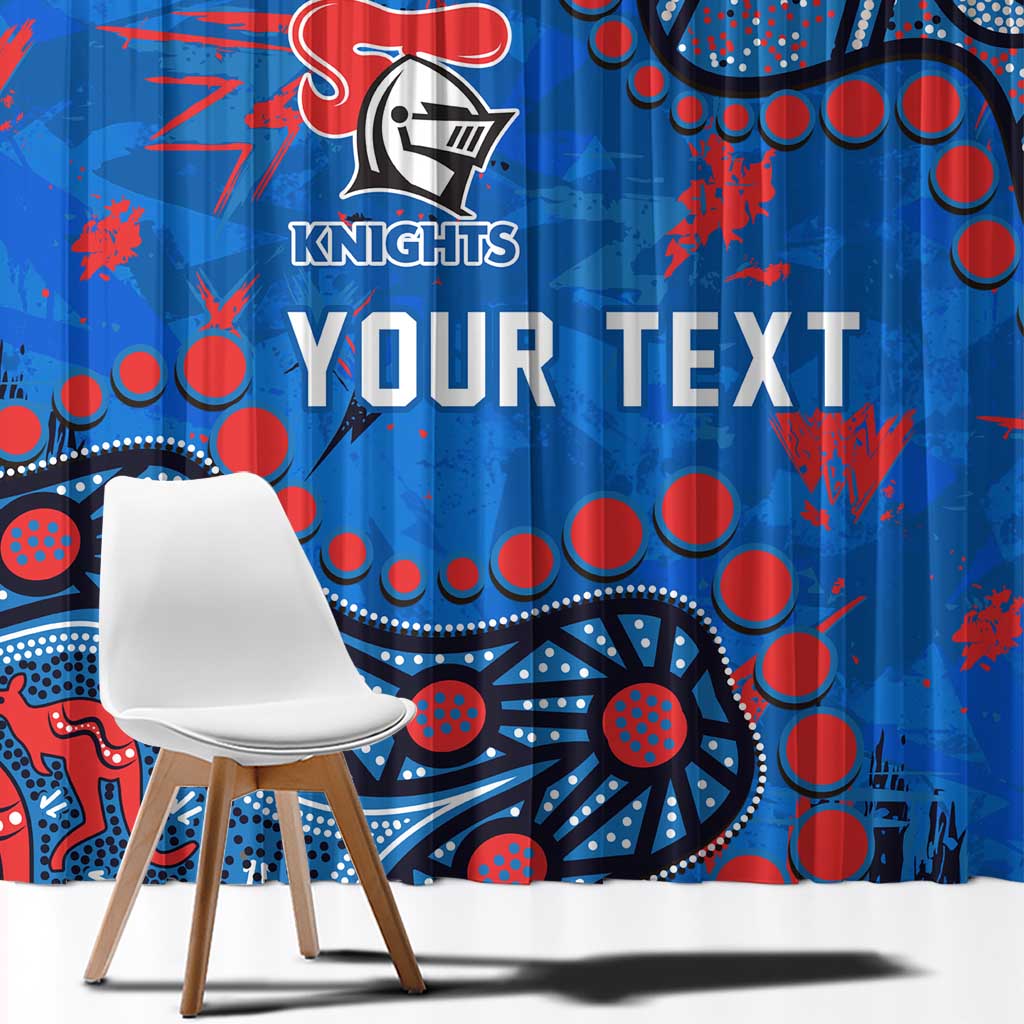 Personalized New Zealand Warriors Window Curtain Aboriginal Pattern with Graffiti Style Design