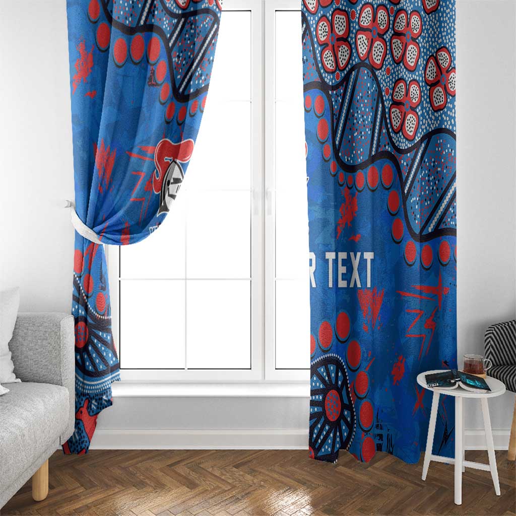 Personalized New Zealand Warriors Window Curtain Aboriginal Pattern with Graffiti Style Design