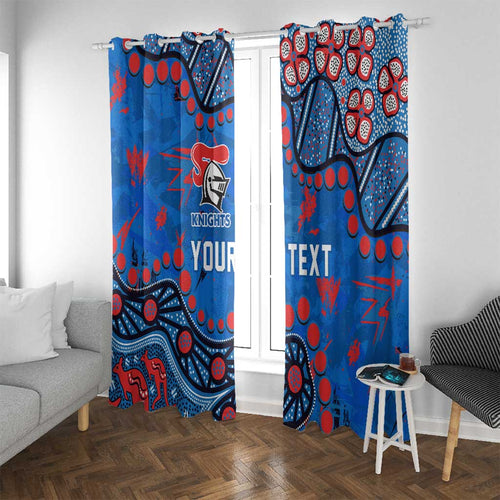Personalized New Zealand Warriors Window Curtain Aboriginal Pattern with Graffiti Style Design