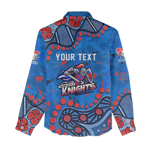 Personalized New Zealand Warriors Women Casual Shirt Aboriginal Pattern with Graffiti Style Design