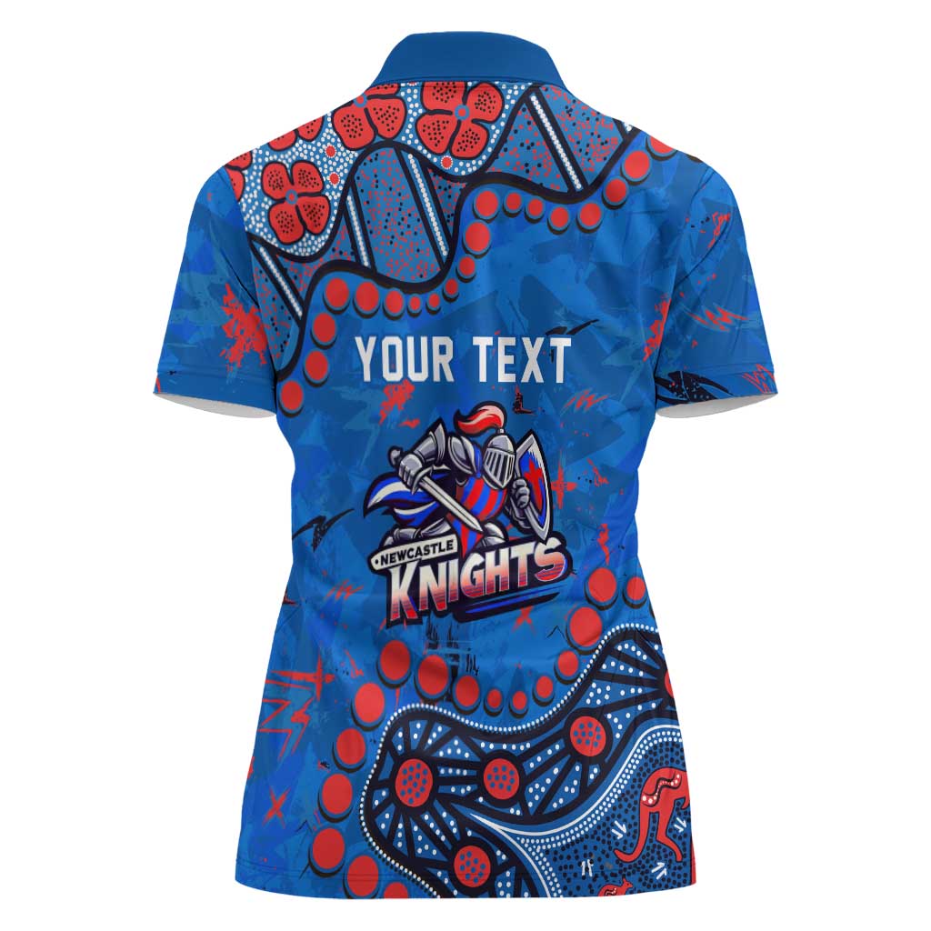 Personalized New Zealand Warriors Women Polo Shirt Aboriginal Pattern with Graffiti Style Design
