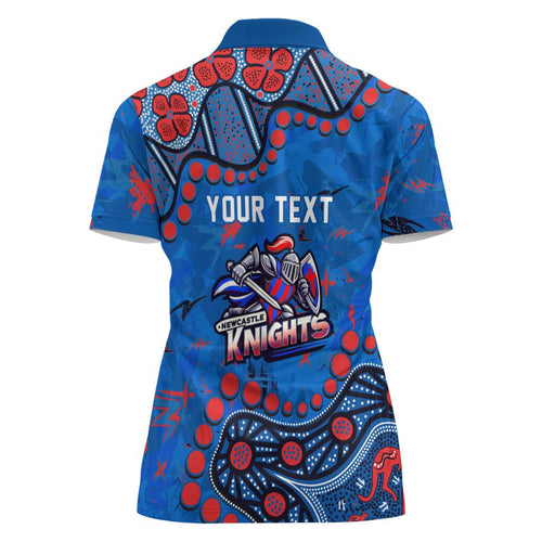 Personalized New Zealand Warriors Women Polo Shirt Aboriginal Pattern with Graffiti Style Design