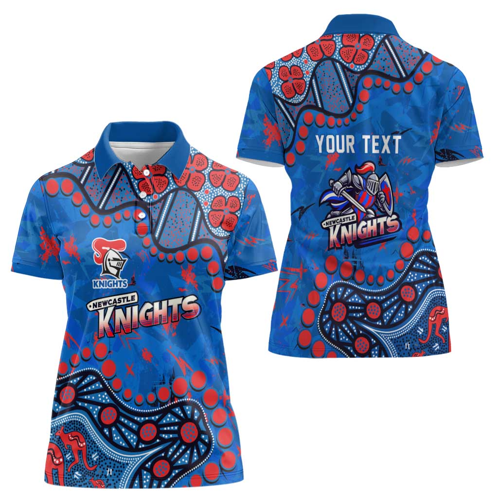 Personalized New Zealand Warriors Women Polo Shirt Aboriginal Pattern with Graffiti Style Design