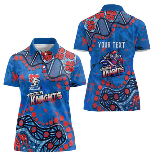 Personalized New Zealand Warriors Women Polo Shirt Aboriginal Pattern with Graffiti Style Design
