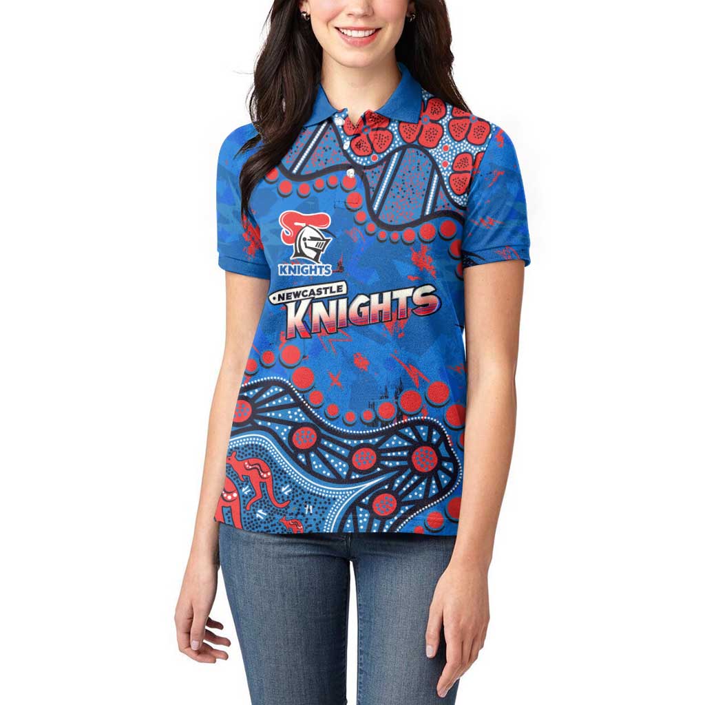 Personalized New Zealand Warriors Women Polo Shirt Aboriginal Pattern with Graffiti Style Design