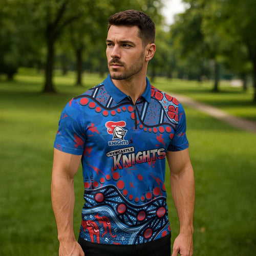 Personalized New Zealand Warriors Zipper Polo Shirt Aboriginal Pattern with Graffiti Style Design