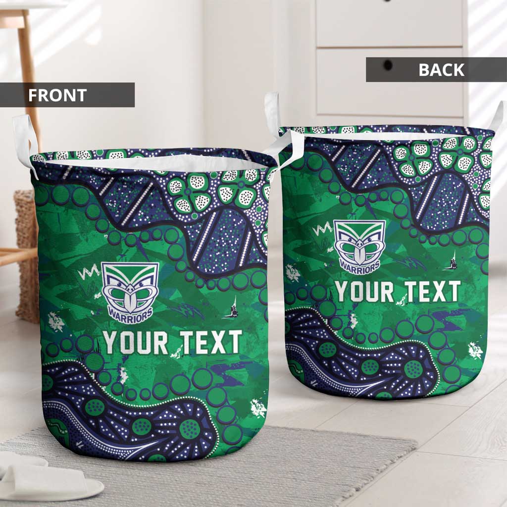 Personalized Newcastle Knights Laundry Basket Aboriginal Pattern with Graffiti Style Design