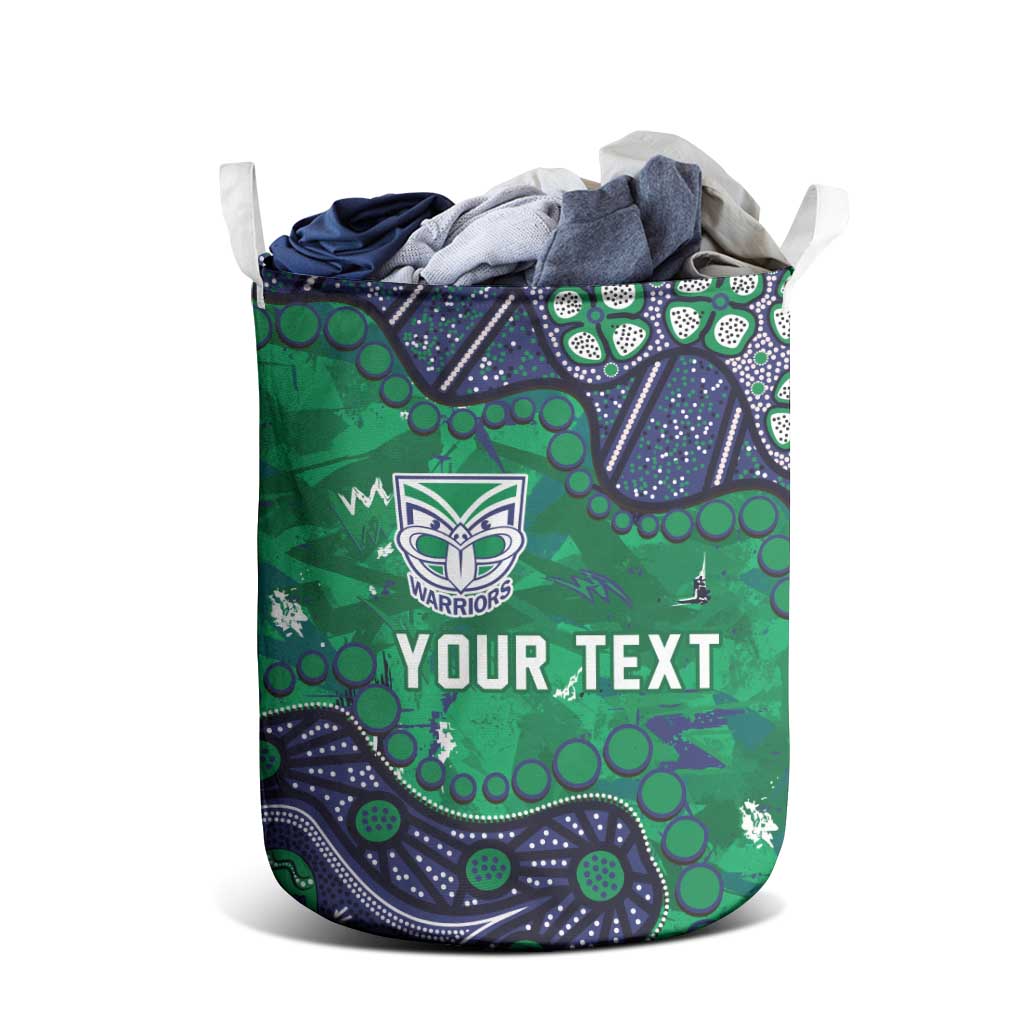 Personalized Newcastle Knights Laundry Basket Aboriginal Pattern with Graffiti Style Design