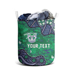 Personalized Newcastle Knights Laundry Basket Aboriginal Pattern with Graffiti Style Design