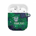 Personalized Newcastle Knights AirPods Case Aboriginal Pattern with Graffiti Style Design