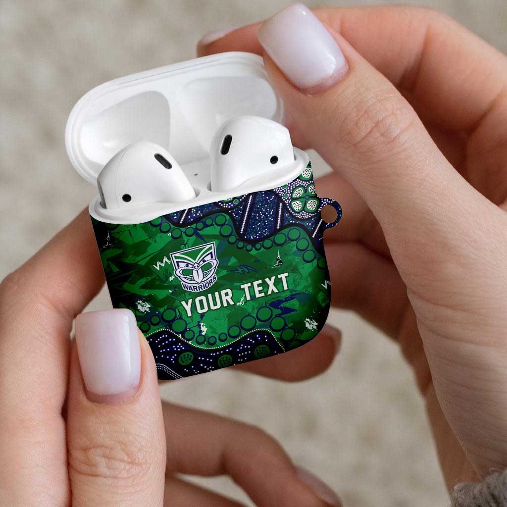 Personalized Newcastle Knights AirPods Case Aboriginal Pattern with Graffiti Style Design