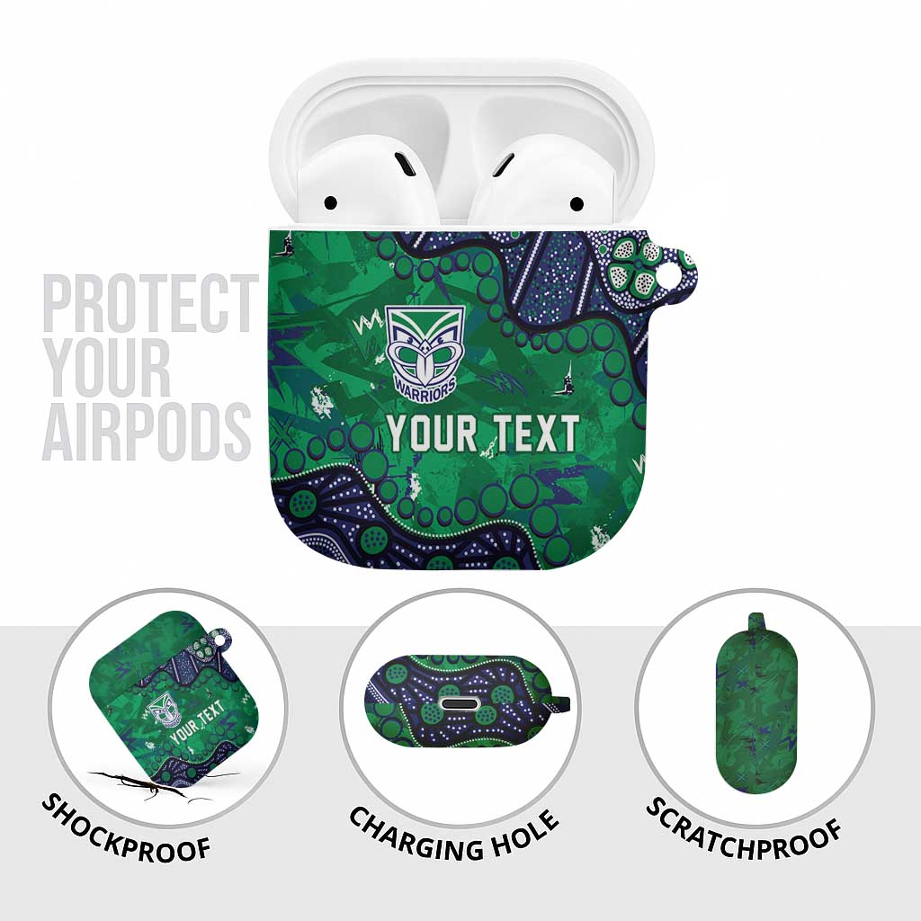 Personalized Newcastle Knights AirPods Case Aboriginal Pattern with Graffiti Style Design