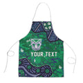 Personalized Newcastle Knights Apron Aboriginal Pattern with Graffiti Style Design
