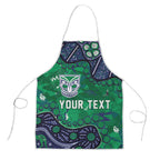 Personalized Newcastle Knights Apron Aboriginal Pattern with Graffiti Style Design