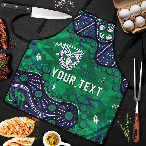 Personalized Newcastle Knights Apron Aboriginal Pattern with Graffiti Style Design