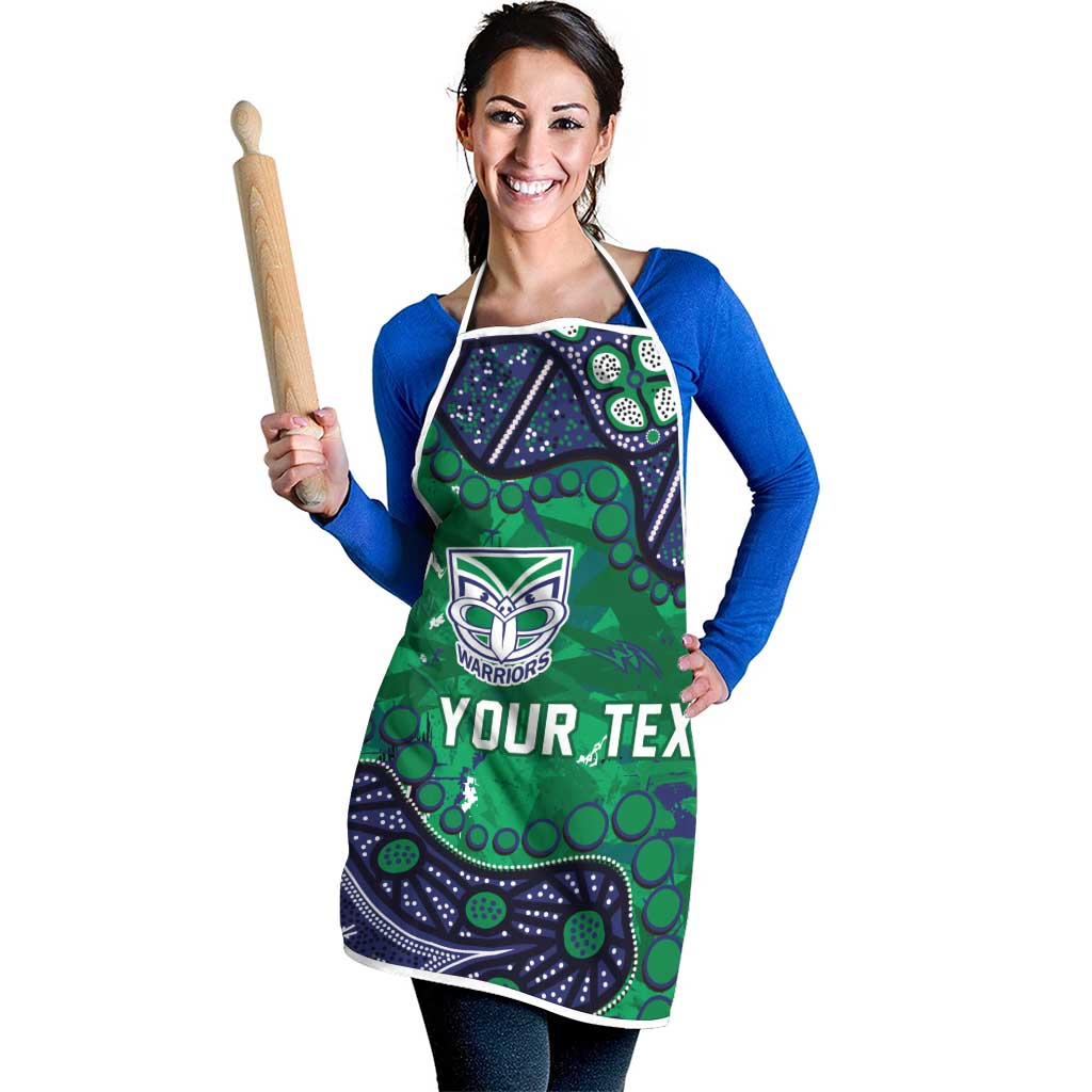 Personalized Newcastle Knights Apron Aboriginal Pattern with Graffiti Style Design