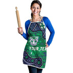 Personalized Newcastle Knights Apron Aboriginal Pattern with Graffiti Style Design