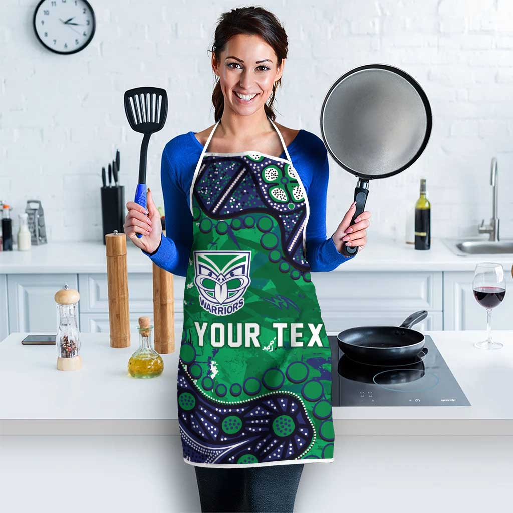 Personalized Newcastle Knights Apron Aboriginal Pattern with Graffiti Style Design