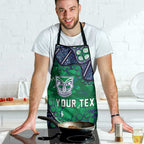Personalized Newcastle Knights Apron Aboriginal Pattern with Graffiti Style Design