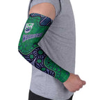 Personalized Newcastle Knights Arm Sleeves Aboriginal Pattern with Graffiti Style Design