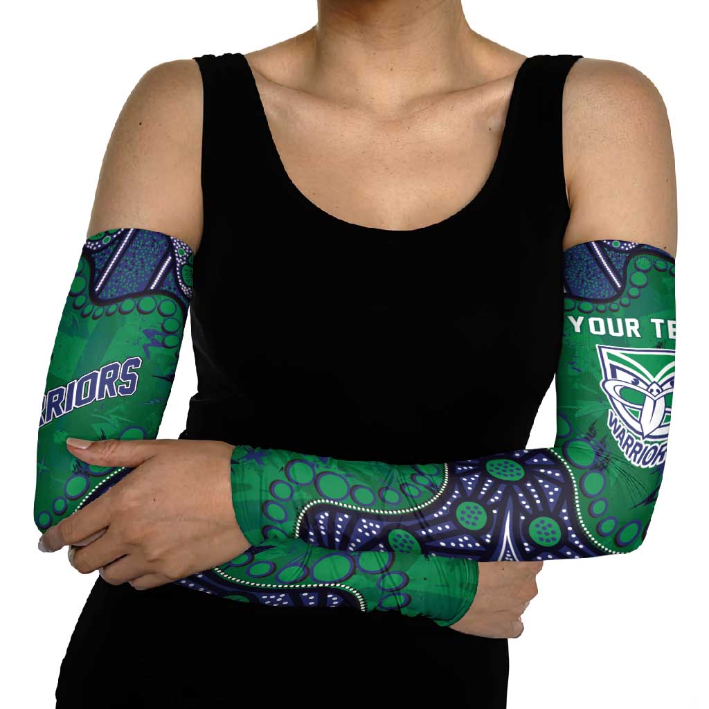 Personalized Newcastle Knights Arm Sleeves Aboriginal Pattern with Graffiti Style Design
