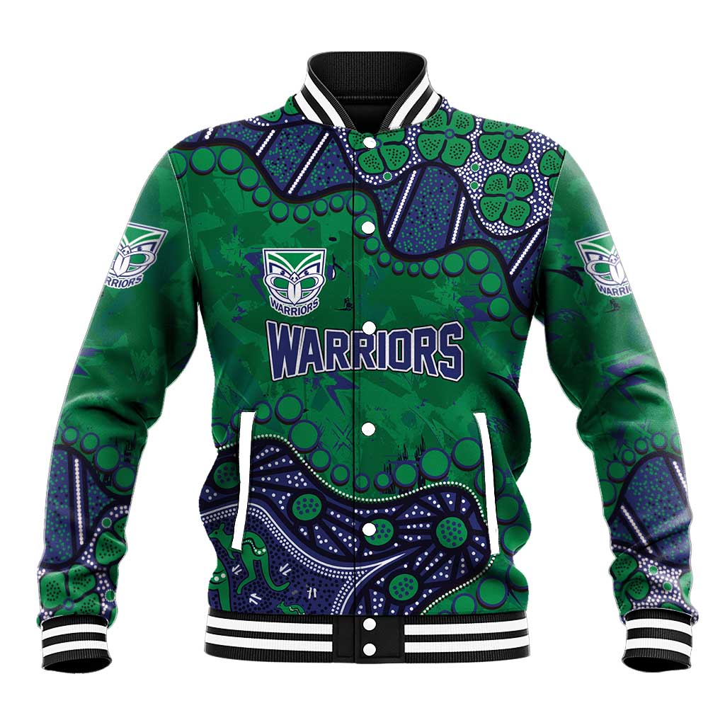 Personalized Newcastle Knights Baseball Jacket Aboriginal Pattern with Graffiti Style Design