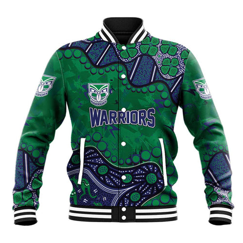 Personalized Newcastle Knights Baseball Jacket Aboriginal Pattern with Graffiti Style Design