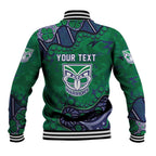 Personalized Newcastle Knights Baseball Jacket Aboriginal Pattern with Graffiti Style Design