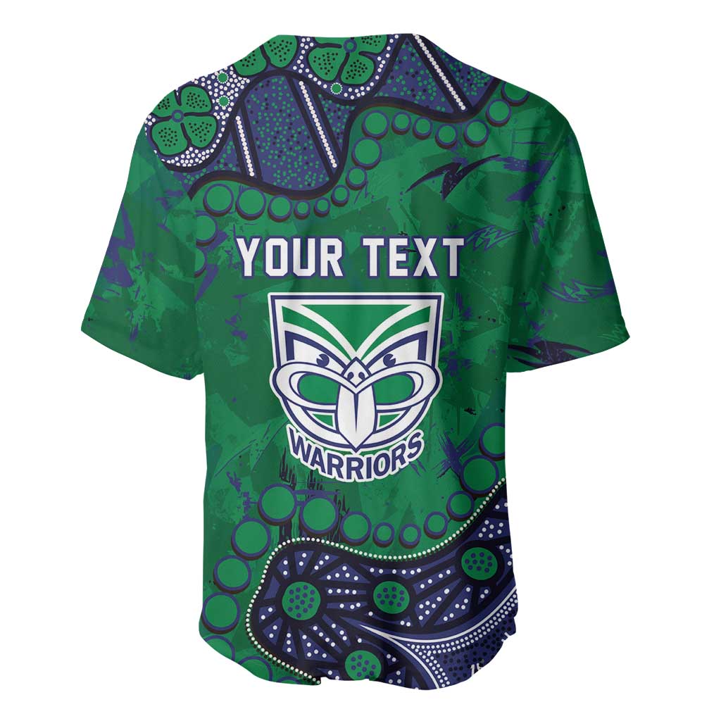Personalized Newcastle Knights Baseball Jersey Aboriginal Pattern with Graffiti Style Design