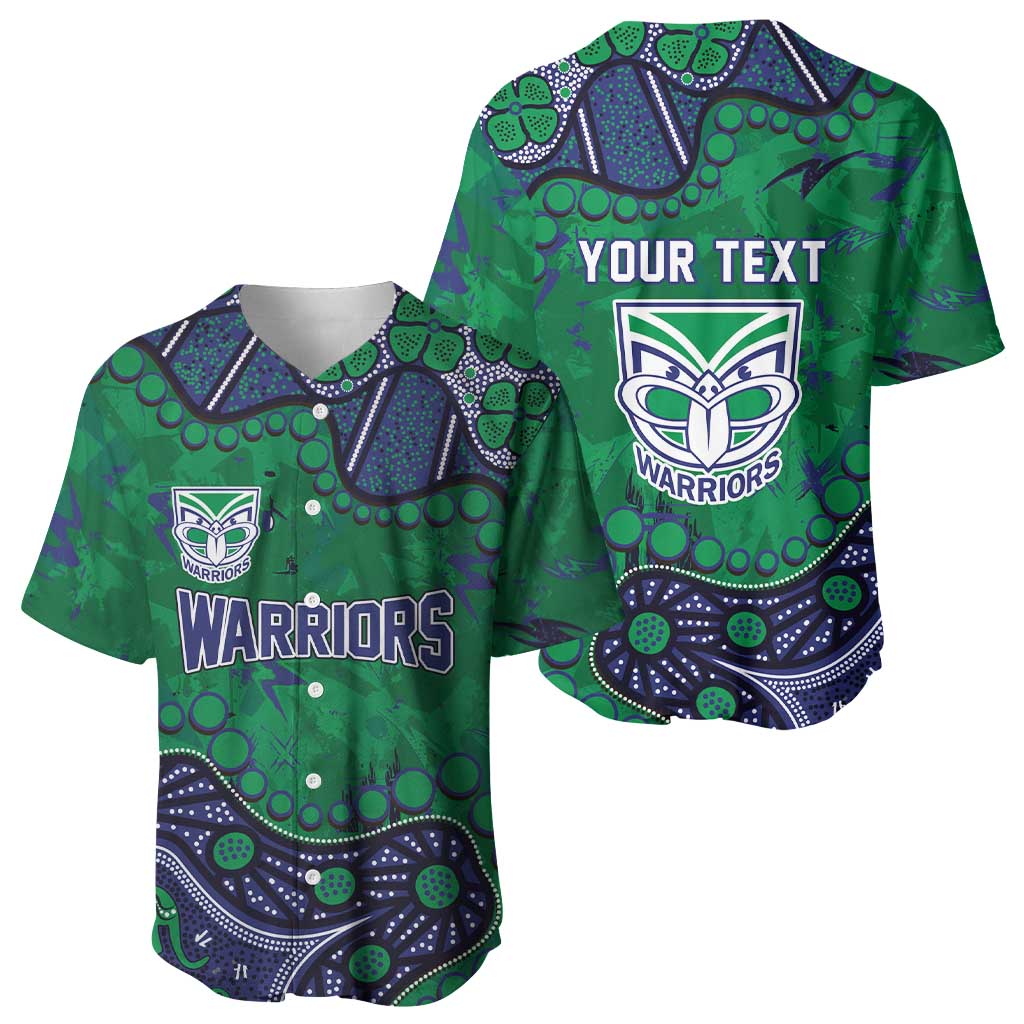 Personalized Newcastle Knights Baseball Jersey Aboriginal Pattern with Graffiti Style Design