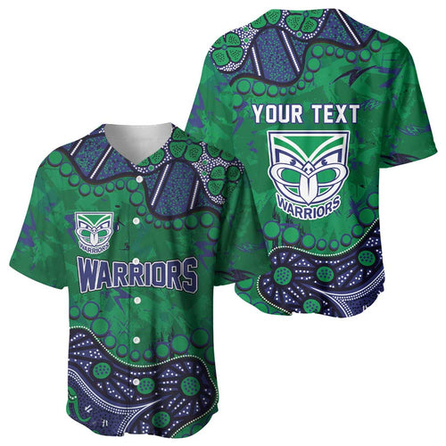 Personalized Newcastle Knights Baseball Jersey Aboriginal Pattern with Graffiti Style Design