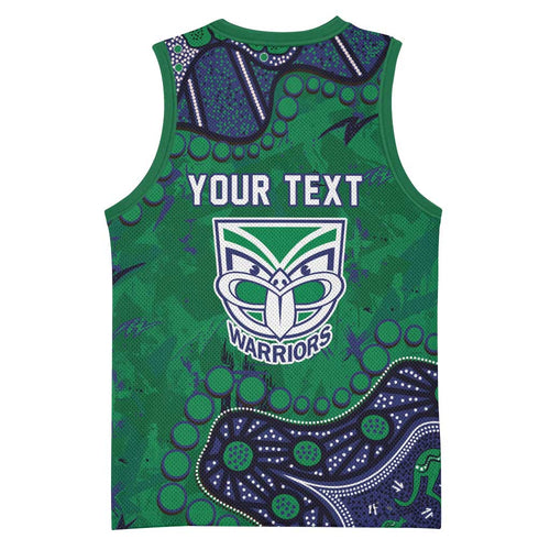 Personalized Newcastle Knights Basketball Jersey Aboriginal Pattern with Graffiti Style Design