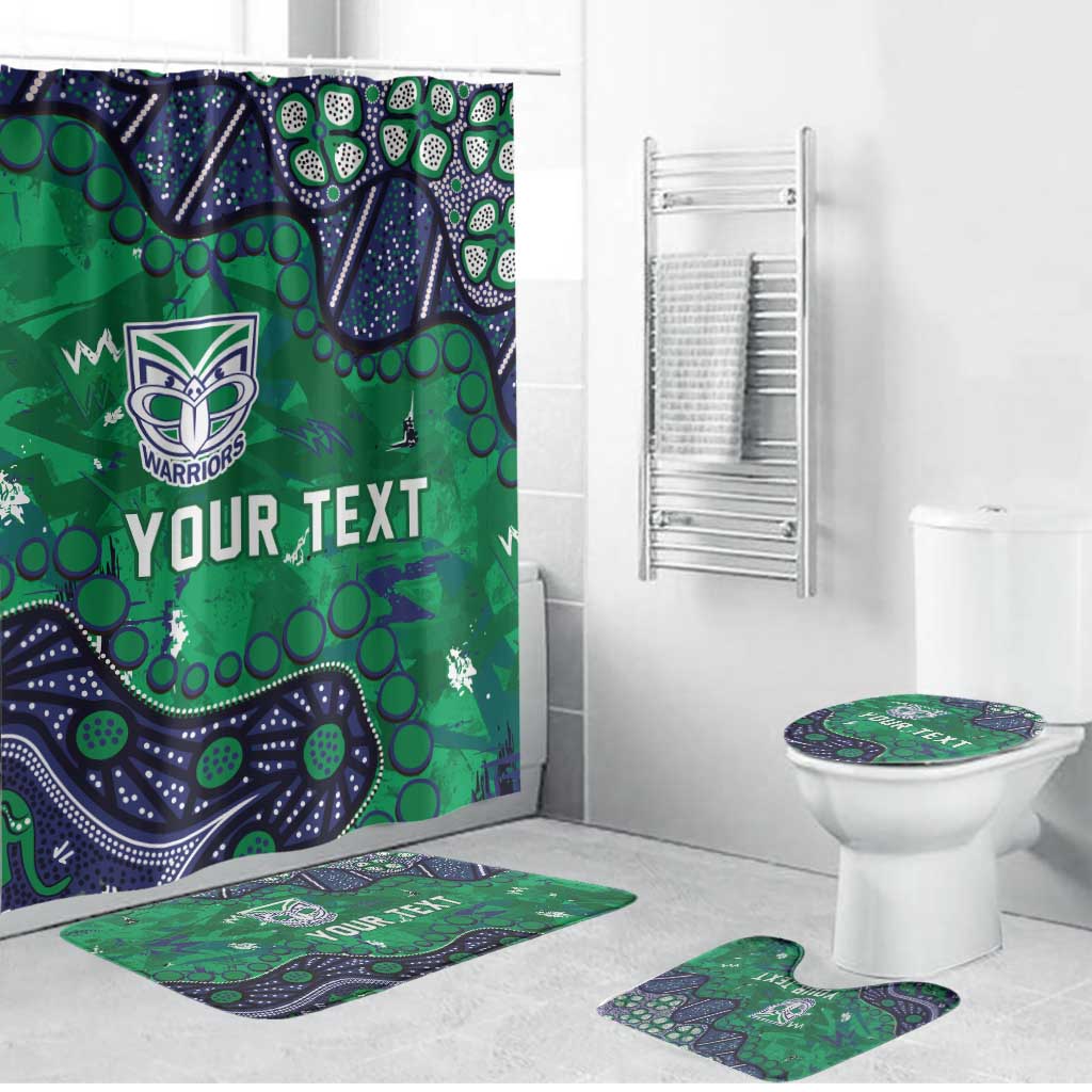 Personalized Newcastle Knights Bathroom Set Aboriginal Pattern with Graffiti Style Design