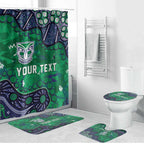 Personalized Newcastle Knights Bathroom Set Aboriginal Pattern with Graffiti Style Design