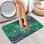 Personalized Newcastle Knights Bathroom Set Aboriginal Pattern with Graffiti Style Design
