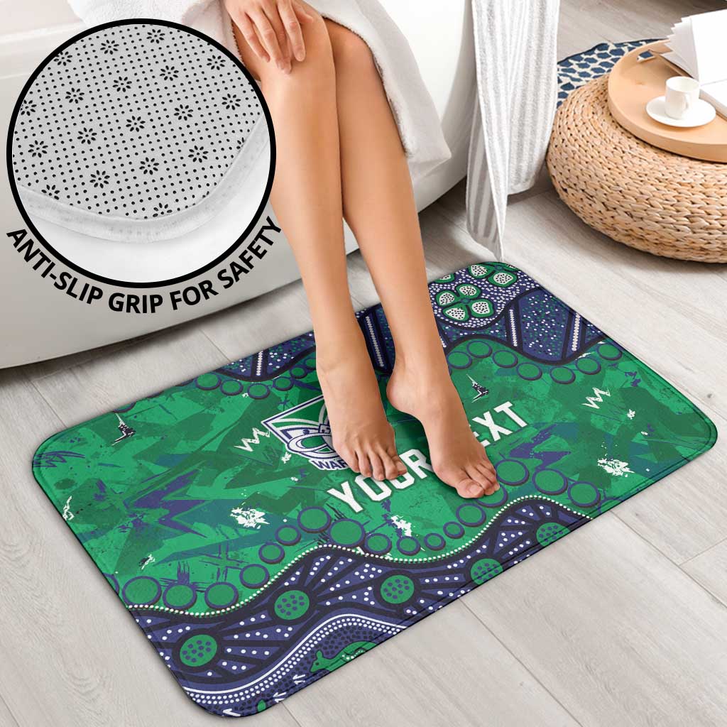 Personalized Newcastle Knights Bathroom Set Aboriginal Pattern with Graffiti Style Design