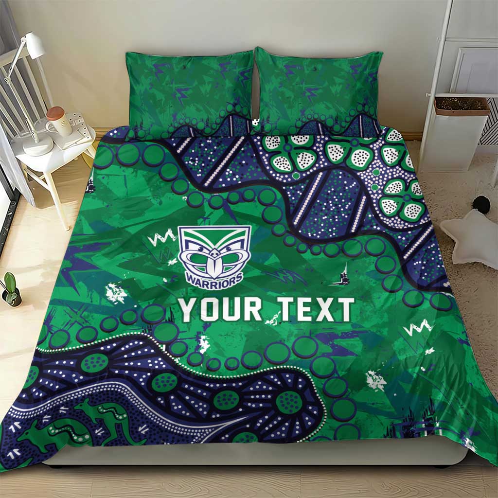 Personalized Newcastle Knights Bedding Set Aboriginal Pattern with Graffiti Style Design
