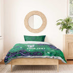 Personalized Newcastle Knights Bedding Set Aboriginal Pattern with Graffiti Style Design
