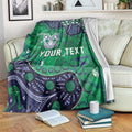 Personalized Newcastle Knights Blanket Aboriginal Pattern with Graffiti Style Design