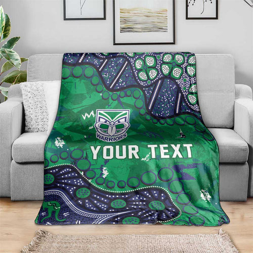 Personalized Newcastle Knights Blanket Aboriginal Pattern with Graffiti Style Design