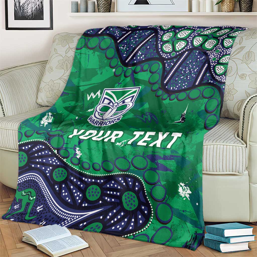 Personalized Newcastle Knights Blanket Aboriginal Pattern with Graffiti Style Design