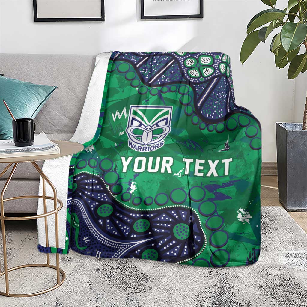 Personalized Newcastle Knights Blanket Aboriginal Pattern with Graffiti Style Design