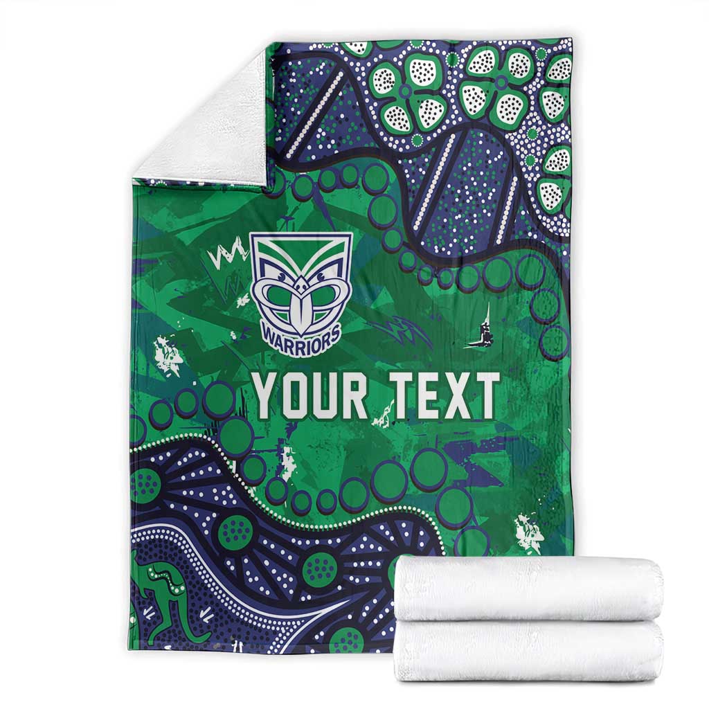 Personalized Newcastle Knights Blanket Aboriginal Pattern with Graffiti Style Design