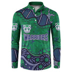 Personalized Newcastle Knights Button Sweatshirt Aboriginal Pattern with Graffiti Style Design