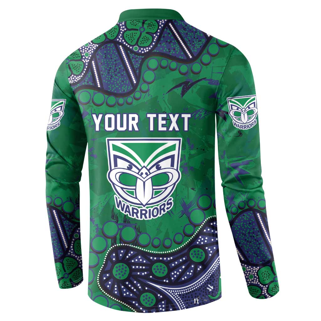 Personalized Newcastle Knights Button Sweatshirt Aboriginal Pattern with Graffiti Style Design