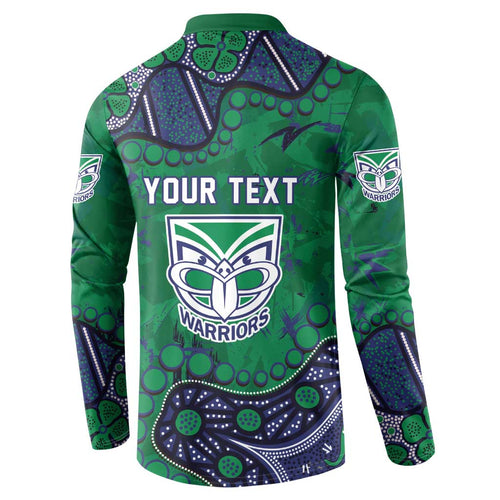Personalized Newcastle Knights Button Sweatshirt Aboriginal Pattern with Graffiti Style Design