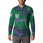 Personalized Newcastle Knights Button Sweatshirt Aboriginal Pattern with Graffiti Style Design
