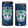 Personalized Newcastle Knights 4 in 1 Can Cooler Tumbler Aboriginal Pattern with Graffiti Style Design